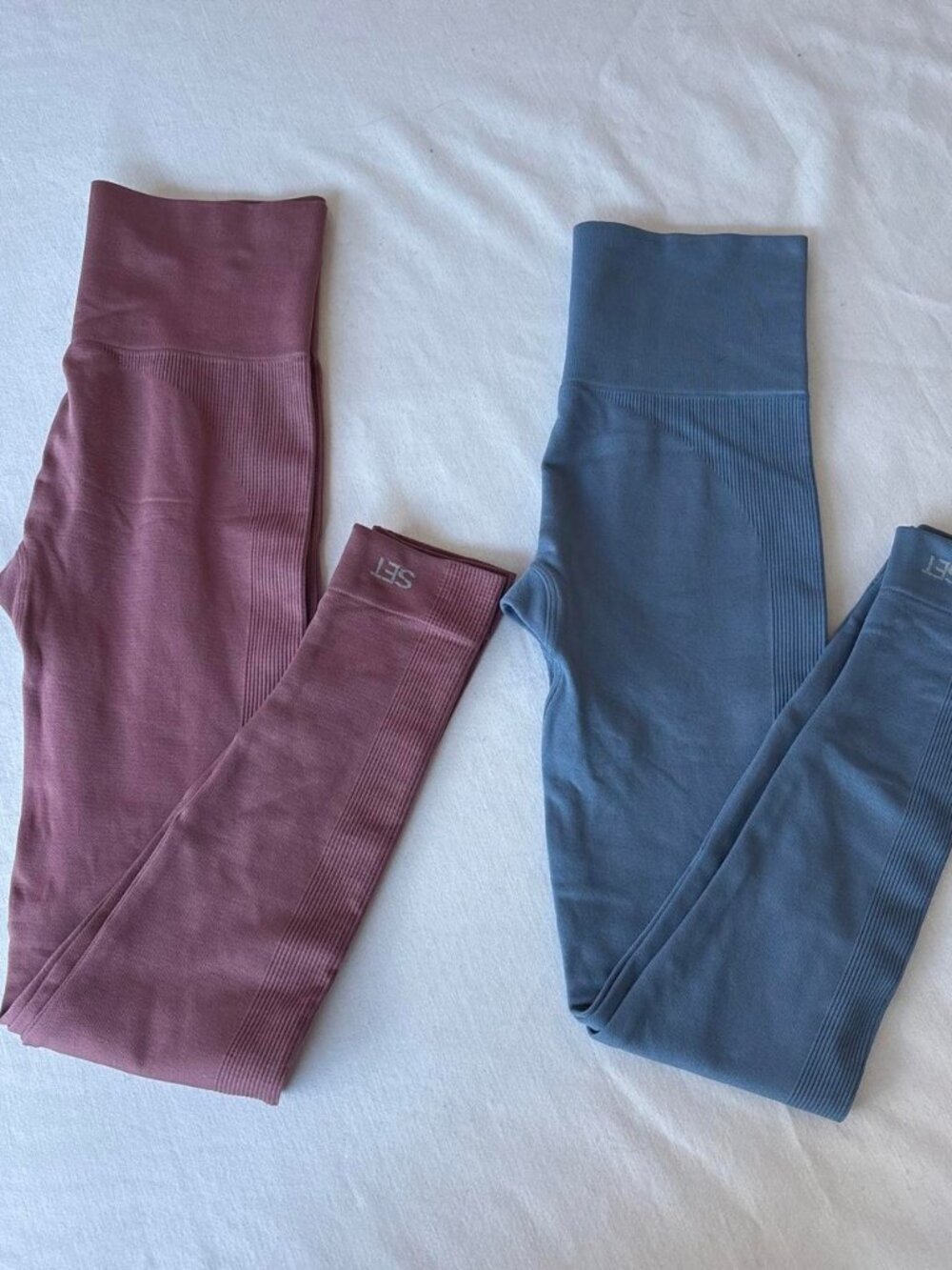 Set Active Sculptflex High Rise Ribbed Leggings Lot of 2 XS